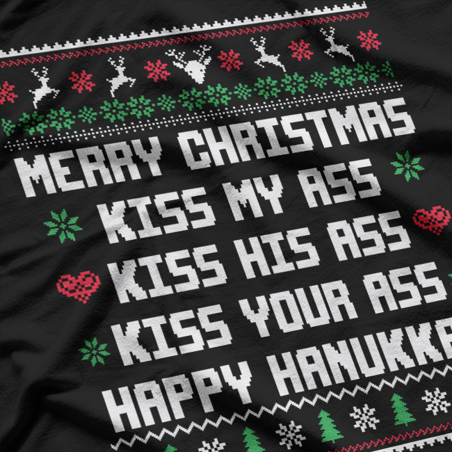 Merry Christmas, Kiss My Ass: Funny Holiday T-Shirt