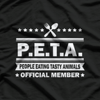People Eating Tasty Animals Funny Meat Lover BBQ Humor T-Shirt
