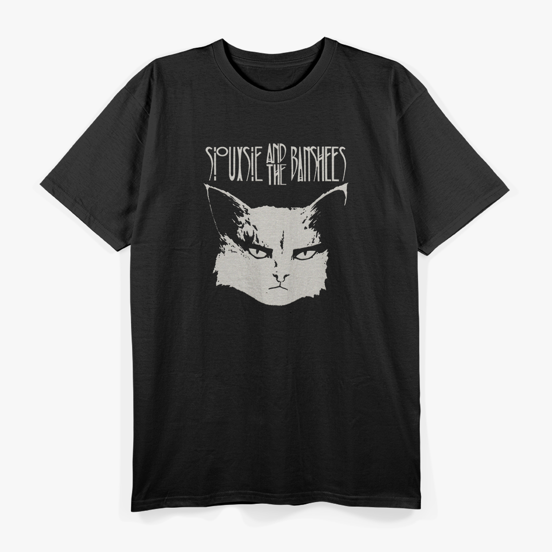 Dark Cat Gothic Punk Inspired Siouxsie & The Banshees T-Shirt