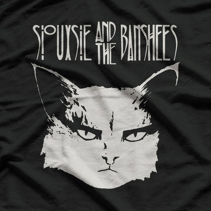 Dark Cat Gothic Punk Inspired Siouxsie & The Banshees T-Shirt