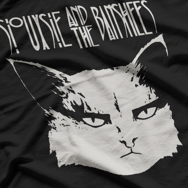 Dark Cat Gothic Punk Inspired Siouxsie & The Banshees T-Shirt