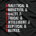 Atheist: Defined by Reason, Not Religion T-Shirt