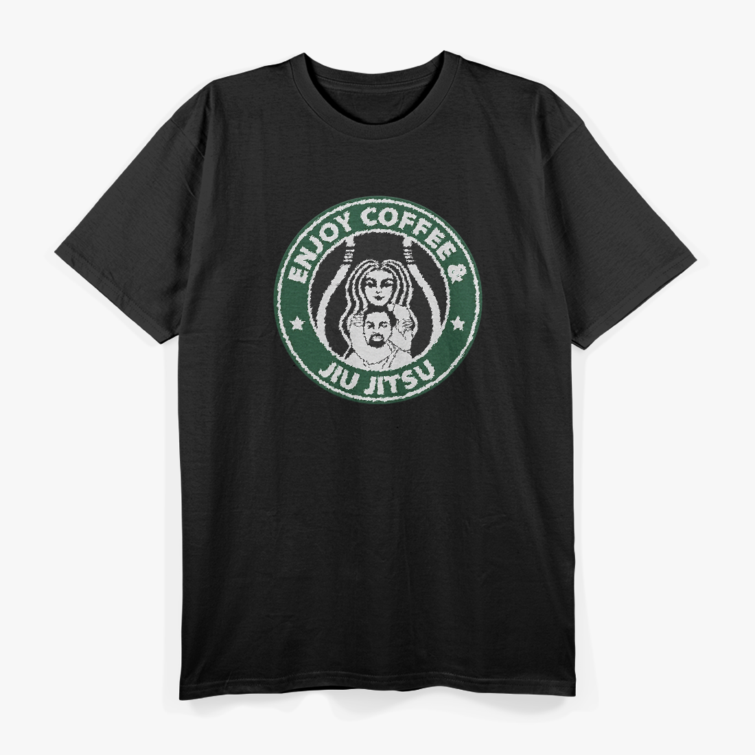Brazilian Jiu-Jitsu Enjoy American Coffee – BJJ Fighter T-Shirt