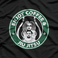 Brazilian Jiu-Jitsu Enjoy American Coffee – BJJ Fighter T-Shirt