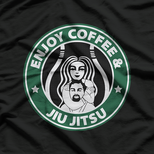 Brazilian Jiu-Jitsu Enjoy American Coffee – BJJ Fighter T-Shirt