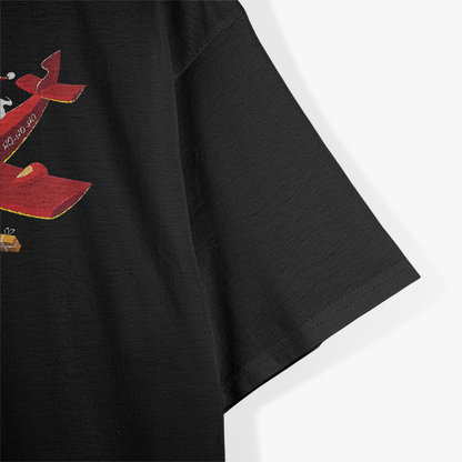 Christmas Santa Pilot – Flying Airplane Holiday Design T-Shirt