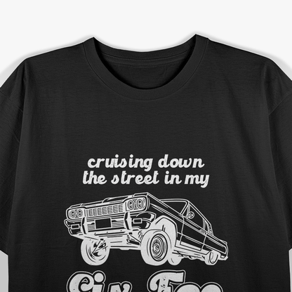 Cruising Down the Street Classic Car Vibes T-Shirt