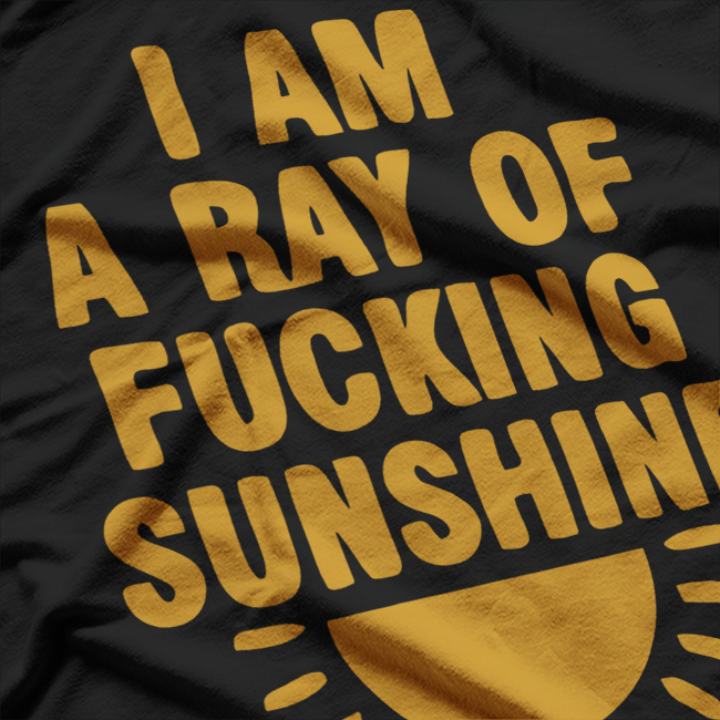 I Am A Ray Of F*ing Sunshine Funny Quote T-Shirt**