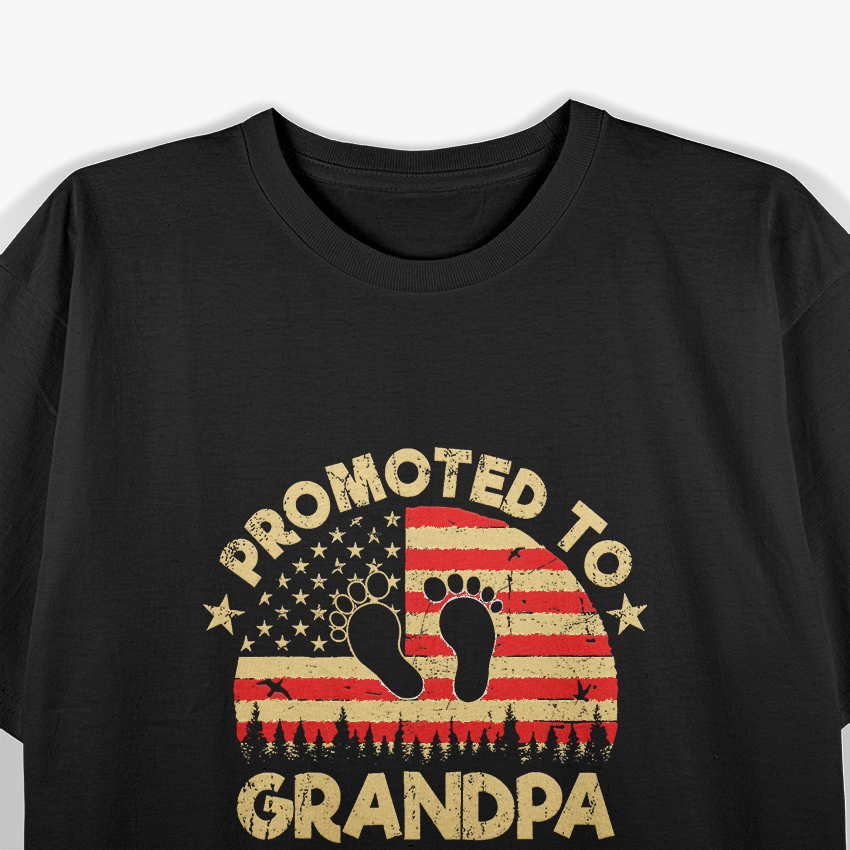 Promoted To Grandpa 2023 First Time Father’s Day New Grandpa T-Shirt