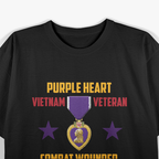 Purple Heart Vietnam Veteran T-Shirt