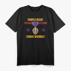 Purple Heart Vietnam Veteran T-Shirt