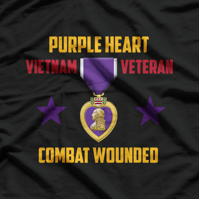 Purple Heart Vietnam Veteran T-Shirt