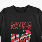 Santa's Favorite Funny Naughty Xmas Holiday Humor T-Shirt