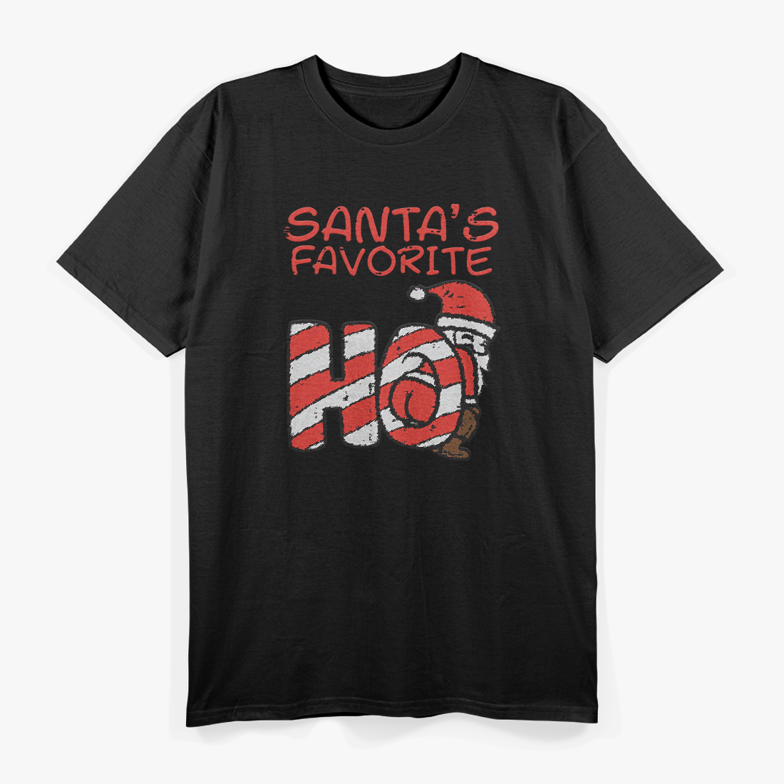 Santa's Favorite Funny Naughty Xmas Holiday Humor T-Shirt