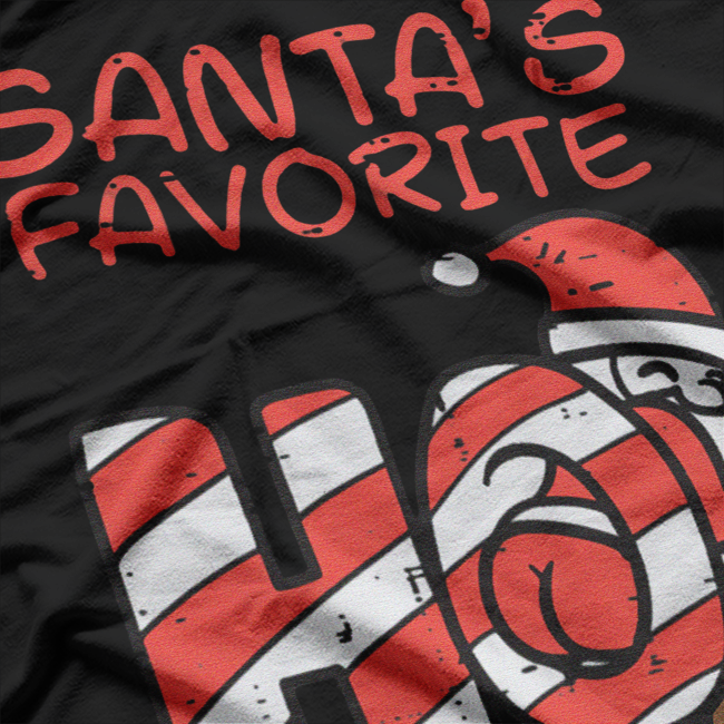 Santa's Favorite Funny Naughty Xmas Holiday Humor T-Shirt