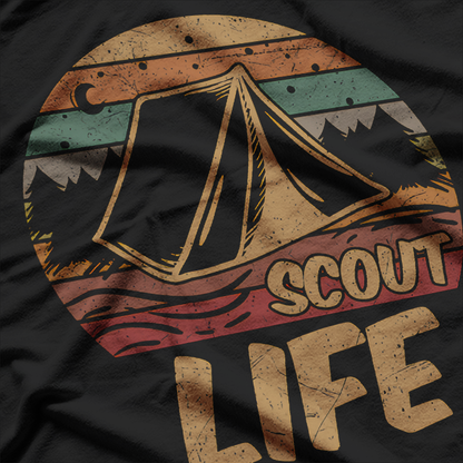 Scout Life Hiking Camping Adventure Happy Camper Enthusiast T-Shirt