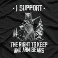 Right to Keep and Arm Bears Funny Pro-Gun T-Shirt