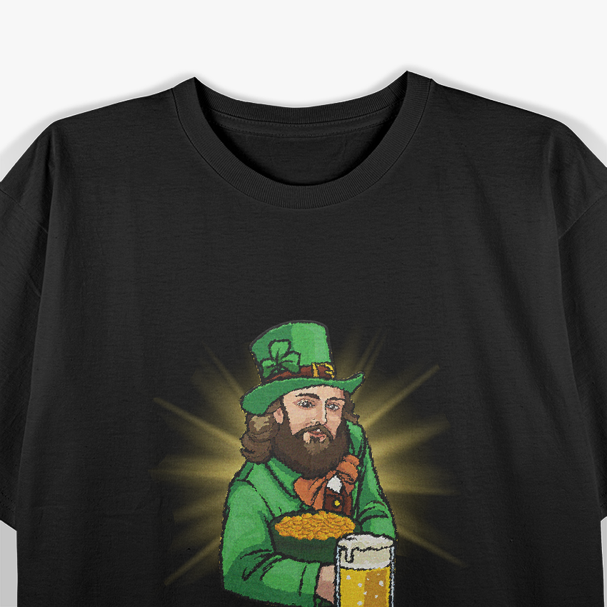 St. Patrick's Day: Funny Jesus in Leprechaun T-Shirt