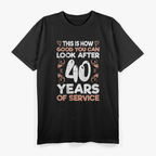 40 Years of Service: Honor & Dedication T-Shirt
