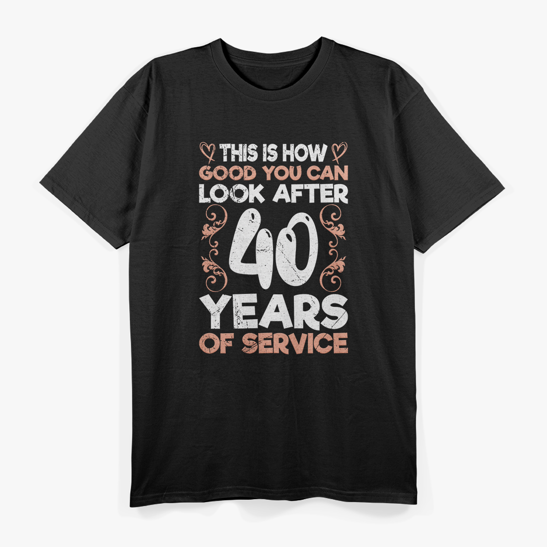 40 Years of Service: Honor & Dedication T-Shirt