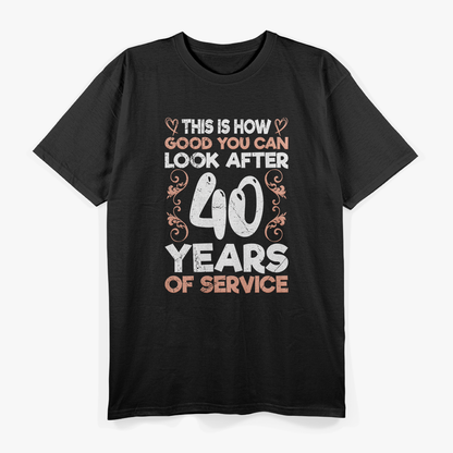 40 Years of Service: Honor & Dedication T-Shirt