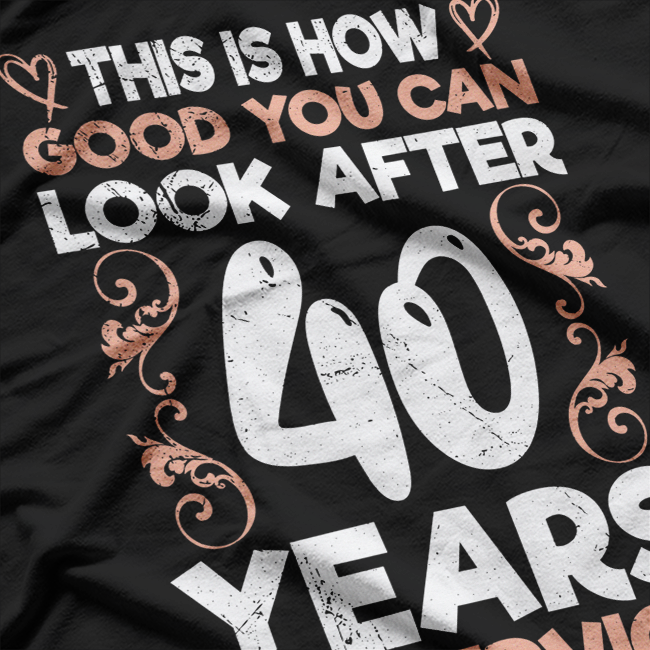 40 Years of Service: Honor & Dedication T-Shirt