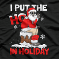Holiday Funny Santa Toilet – Christmas Pajama Humor T-Shirt
