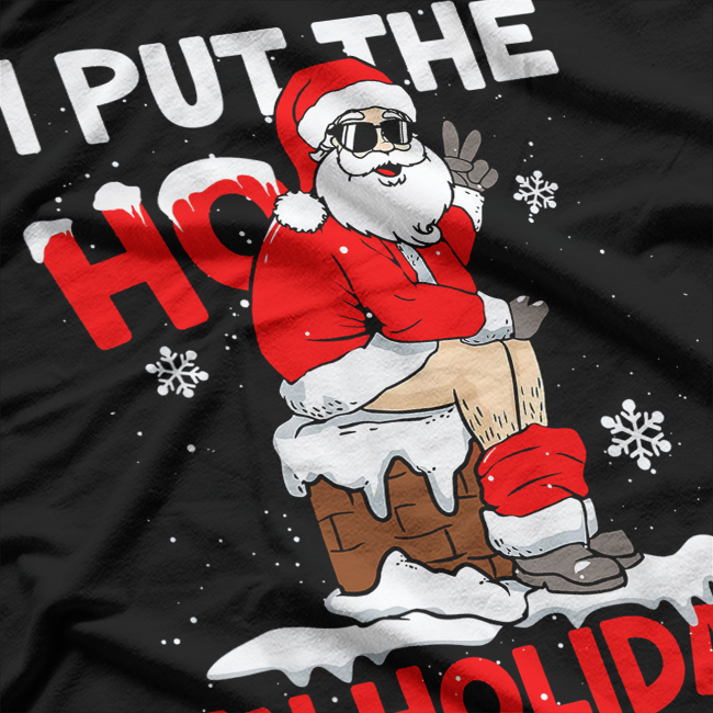 Holiday Funny Santa Toilet – Christmas Pajama Humor T-Shirt