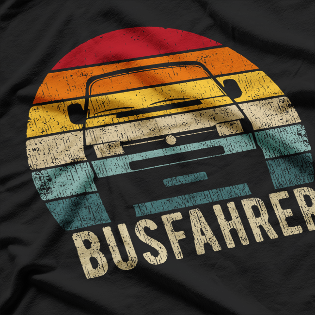 VanBus 4 Busfahrer Vintage Retro T-Shirt