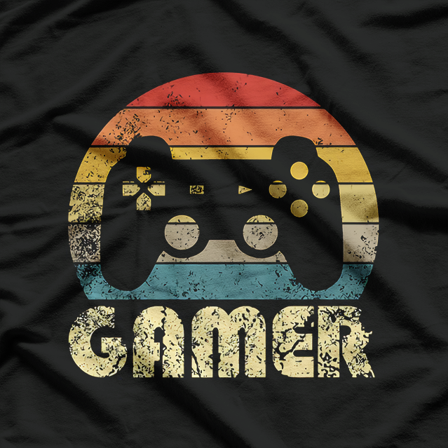 Vintage Retro Gamer Video Game Player T-Shirt