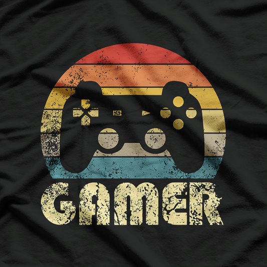 Vintage Retro Gamer Video Game Player T-Shirt