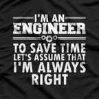 Best Engineer Art, Humor Engineering Lovers T-Shirt