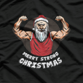 Christmas Gym Outfit Santa Claus Workout Holiday T-Shirt
