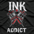 Ink Addict Tattooed Design T-Shirt
