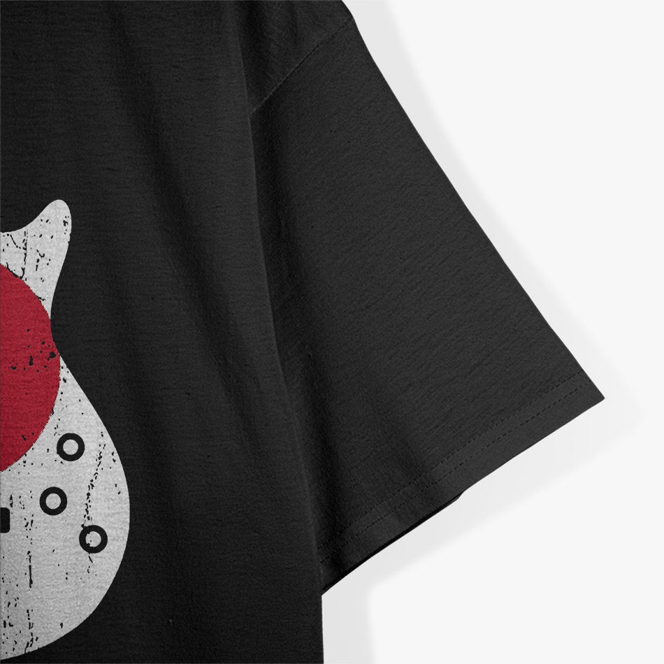 Japan Flag Guitar - A Fusion of Music and Culture T-Shirt