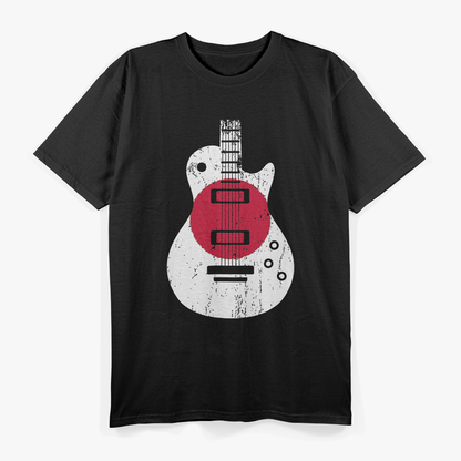 Japan Flag Guitar - A Fusion of Music and Culture T-Shirt