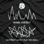 Normal Heart vs. Frequency – Pickleball Sports Battle T-Shirt