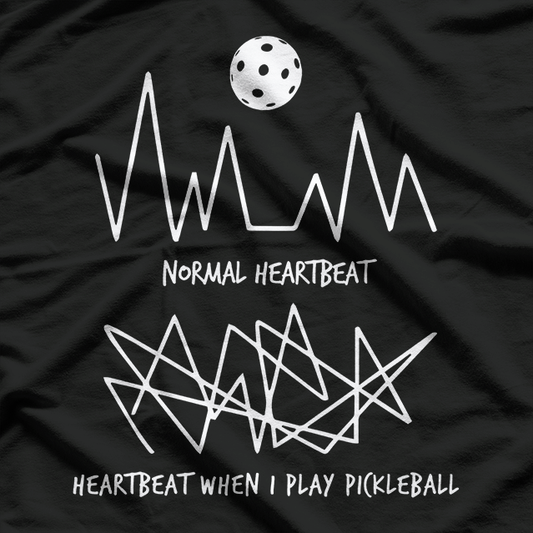 Normal Heart vs. Frequency – Pickleball Sports Battle T-Shirt