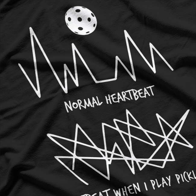 Normal Heart vs. Frequency – Pickleball Sports Battle T-Shirt