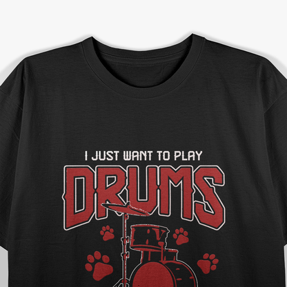 Pet Dog Drummer Drumsticks T-Shirt