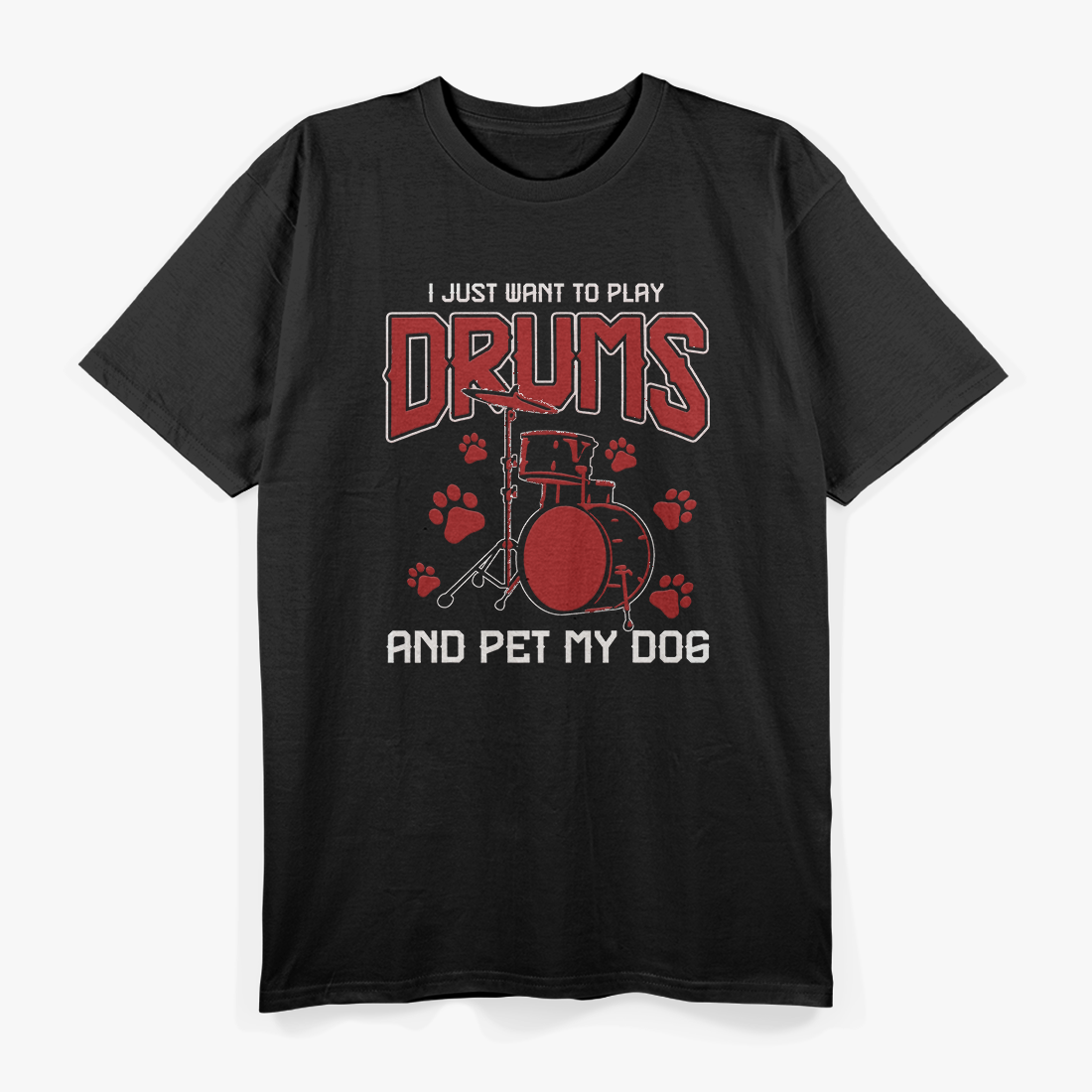 Pet Dog Drummer Drumsticks T-Shirt