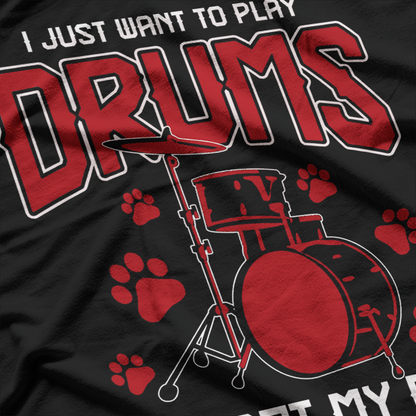 Pet Dog Drummer Drumsticks T-Shirt