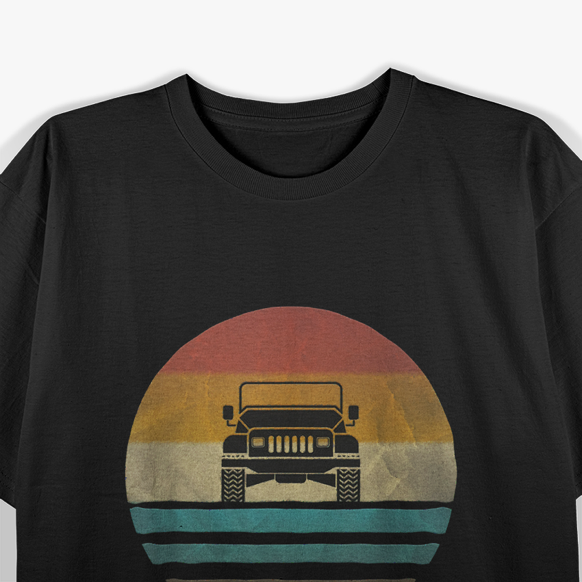 Retro Vintage Sunset - 4x4 Off-Road Adventure T-Shirt