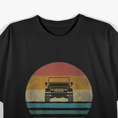 Retro Vintage Sunset - 4x4 Off-Road Adventure T-Shirt