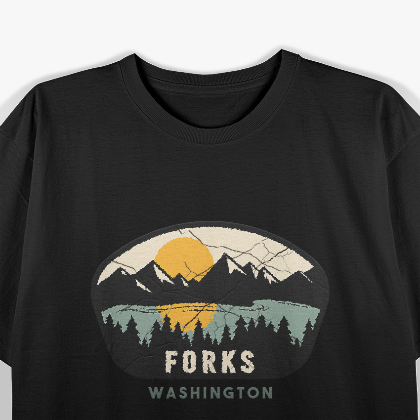 Forks Washington, Outdoors, WA NW Vacation T-Shirt