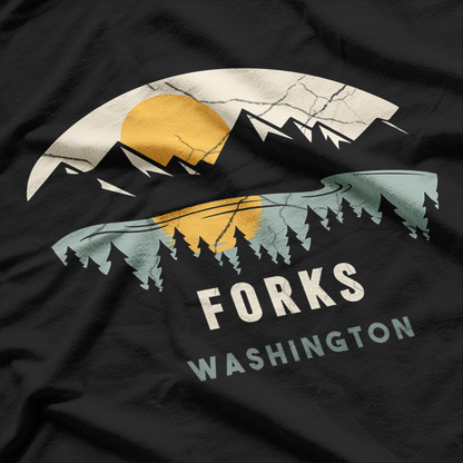 Forks Washington, Outdoors, WA NW Vacation T-Shirt