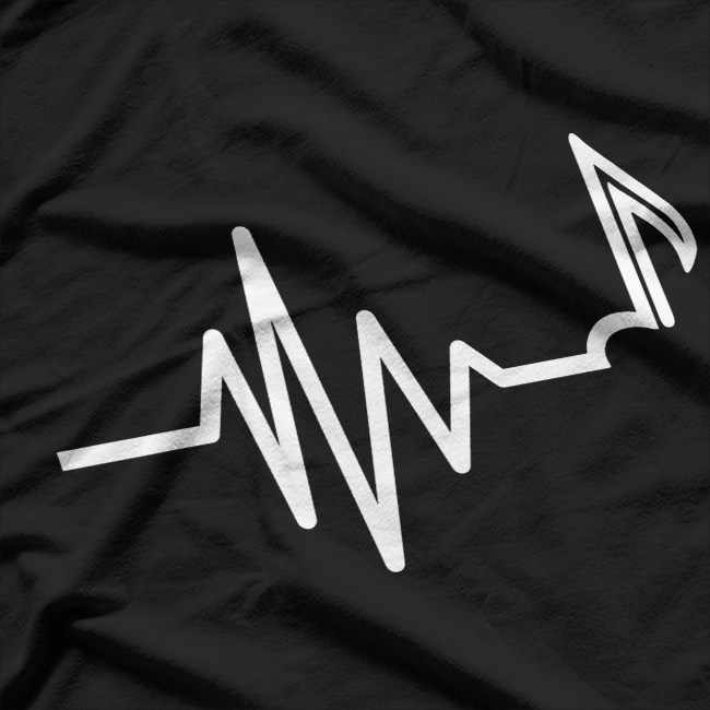 Music Heartbeat Design for Musicians and Sound Lovers T-Shirt