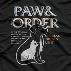 Paw and Order Special Feline Unit Funny Pet Lover Dog Cat T-Shirt
