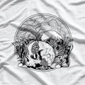 Skull with Morel Mushrooms - Hunting & Mycology T-Shirt