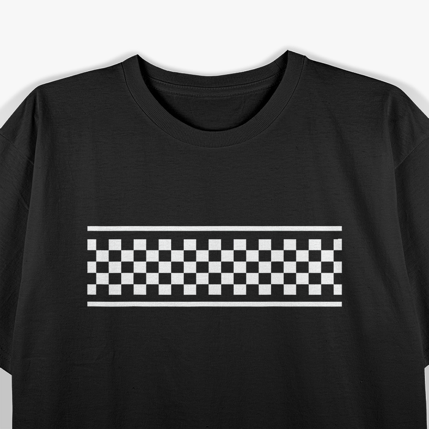 White Checker Pattern - Classic Checkerboard T-Shirt